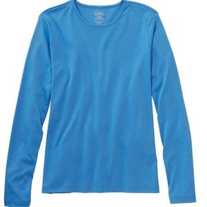 LL Bean Pima Cotton Tee - Long Sleeve Crewneck